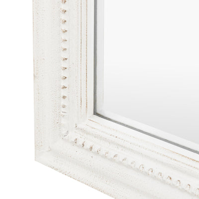 Alpar White Wooden Arch Leaner Mirror Accessories 
