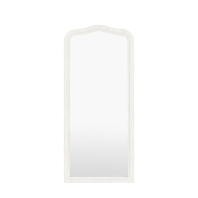Alpar White Wooden Arch Leaner Mirror Accessories 