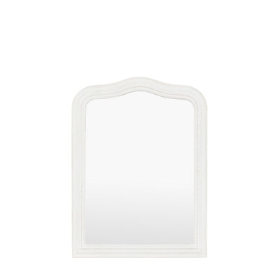 Alpar White Wooden Arch Wall Mirror Accessories 