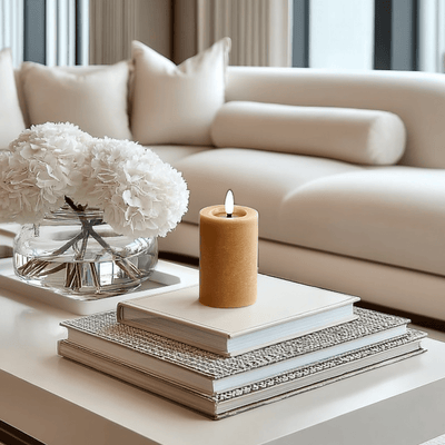 Amber Realistic LED Candle- 10cm Accessories 