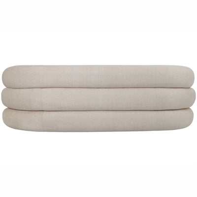 Amreli Curved Cream 2 Seater Sofa Sofa 