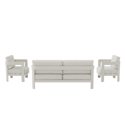 Ariel Cream 4 Seater Outdoor Sofa Set Outdoor 