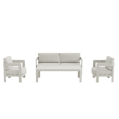 Ariel Cream 4 Seater Outdoor Sofa Set Outdoor 