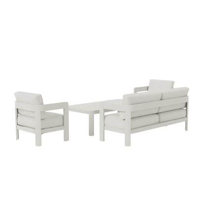 Ariel Cream 4 Seater Outdoor Sofa Set Outdoor 