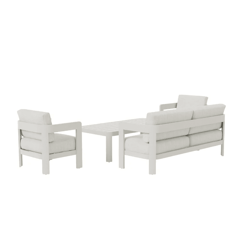 Ariel Cream 4 Seater Outdoor Sofa Set Outdoor 