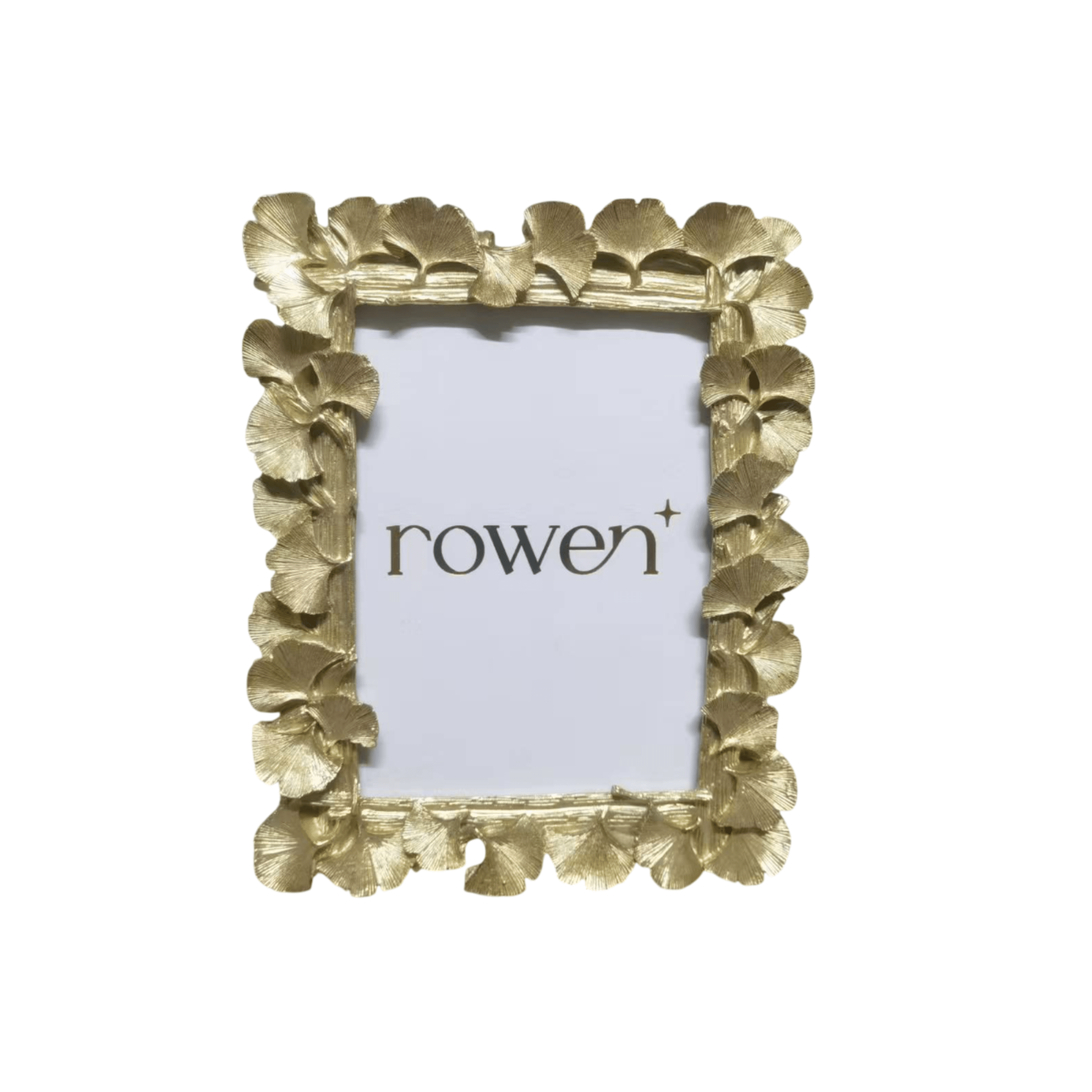 Arlette Decorative Gingko Leaf Gold Photo Frame - 5x7" Accessories 