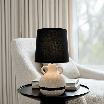 Arlowe Cream & Black Table Lamp Lighting 
