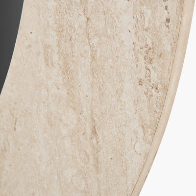 Arnot Travertine Effect Round Mirror Accessories 