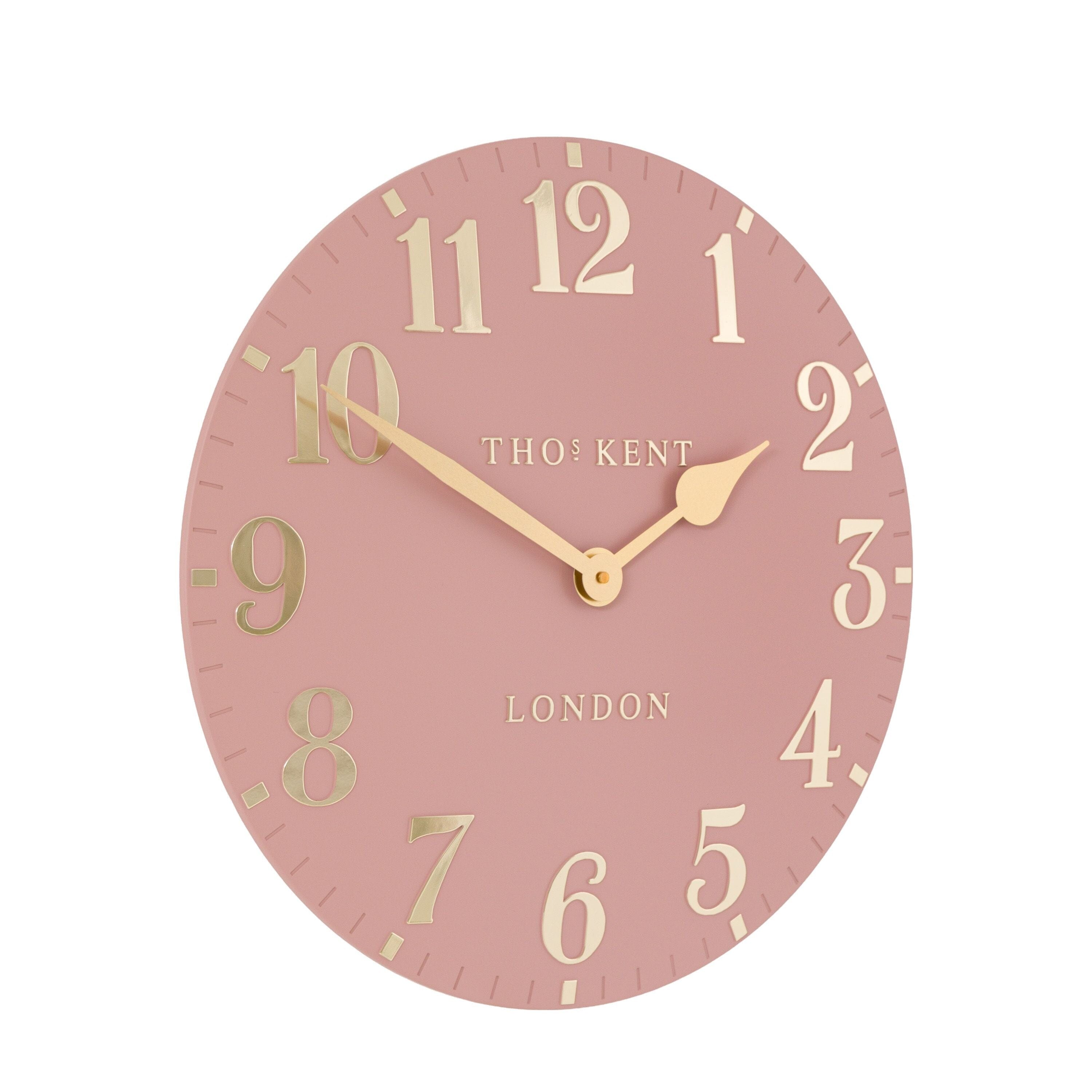 Arundel Pink & Gold Wall Clock Accessories 