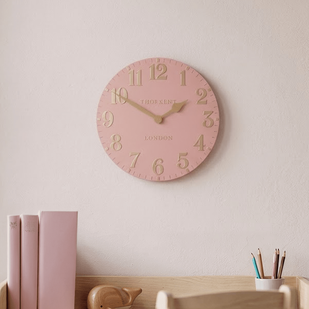 Arundel Pink & Gold Wall Clock Accessories 