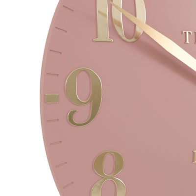 Arundel Pink & Gold Wall Clock Accessories 