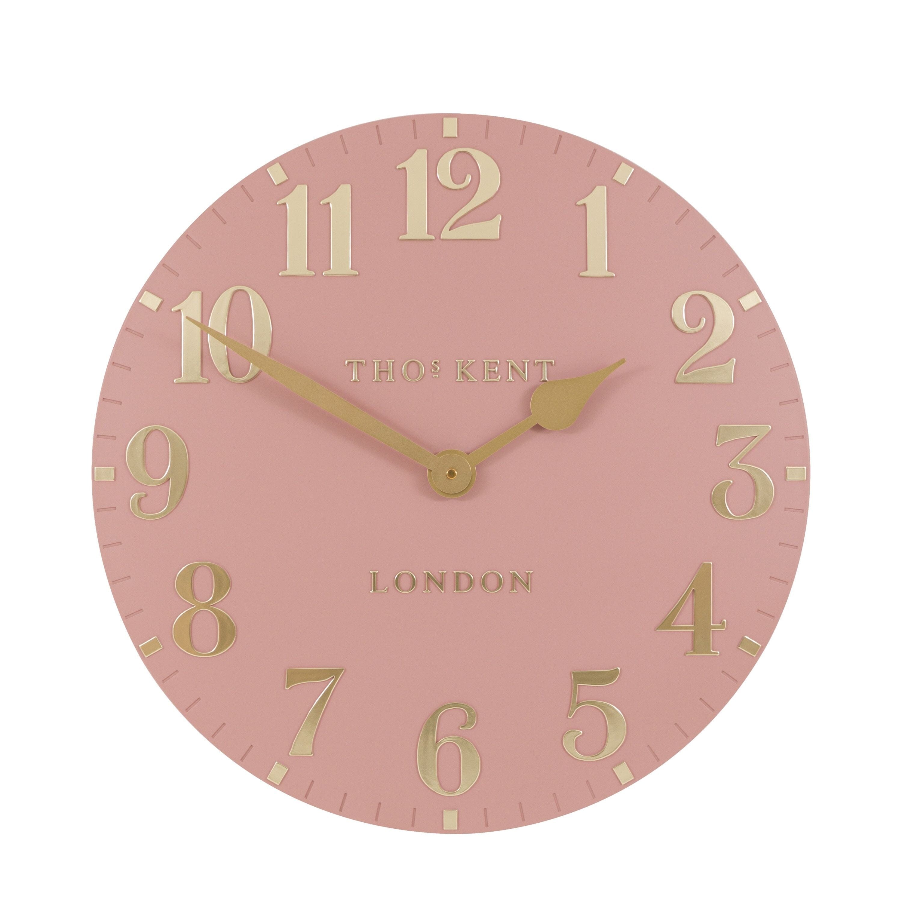Arundel Pink & Gold Wall Clock Accessories 