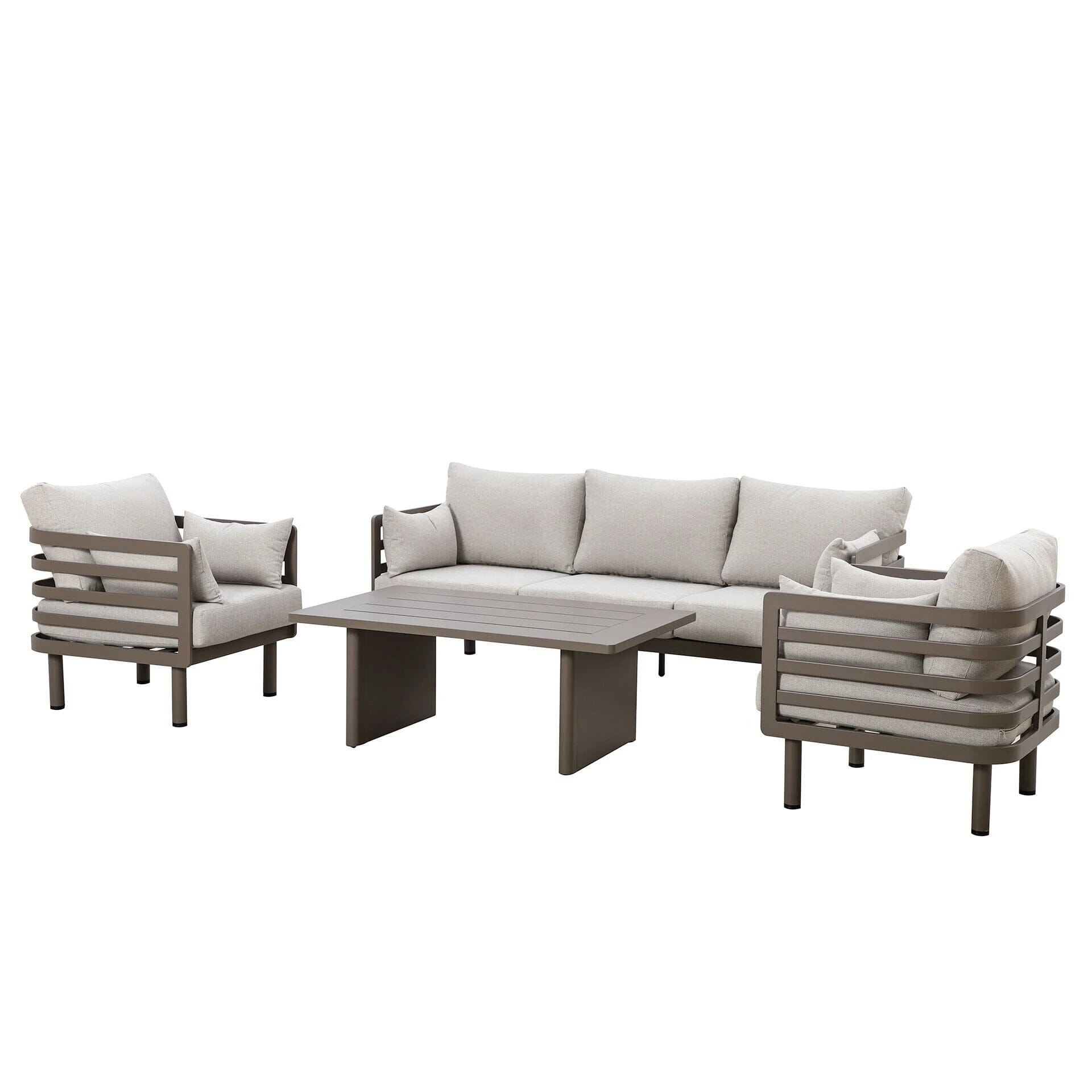 Ashford Aluminium Outdoor Lounge Set- Seats 5 Outdoor 