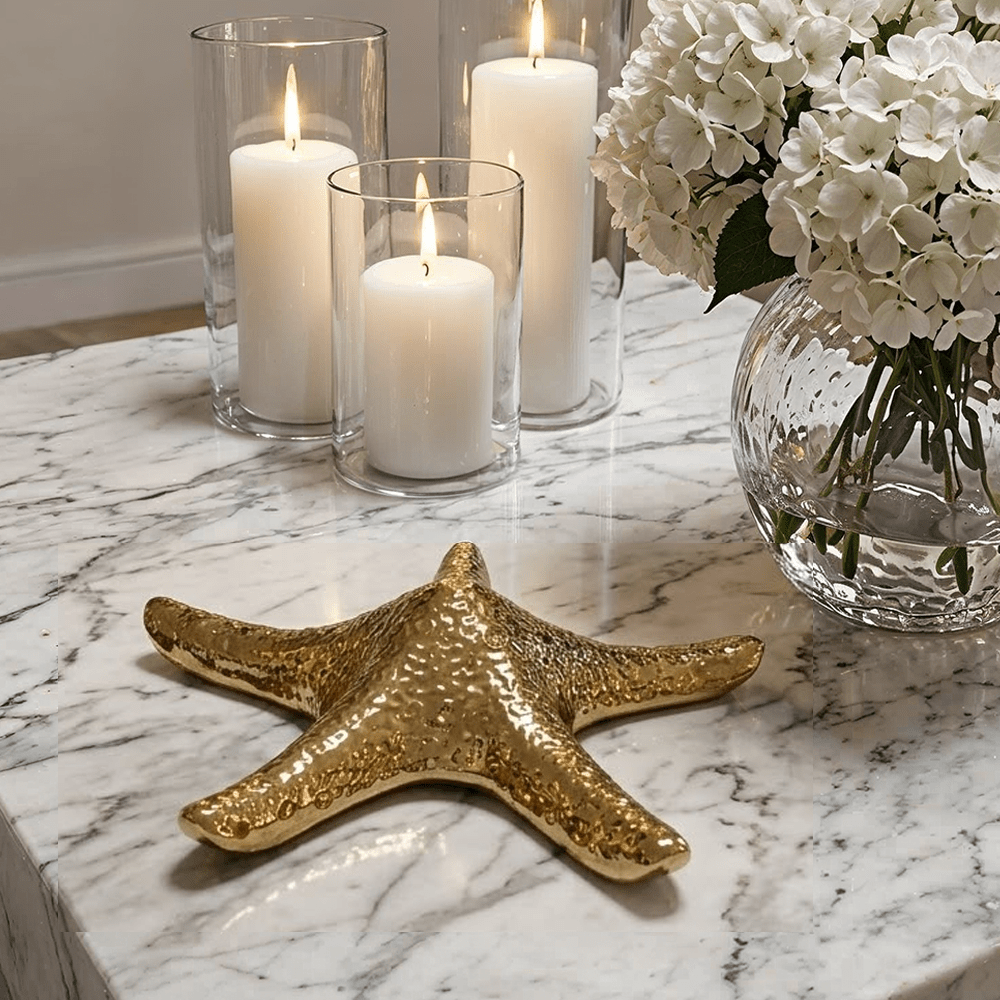 Asteria Gold Starfish Decorative Ornament Accessories 