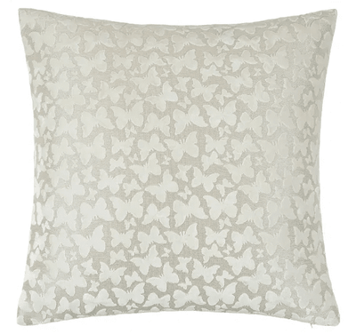 Astraea Ivory Butterfly Print Cushion - 50x50cm Textiles 