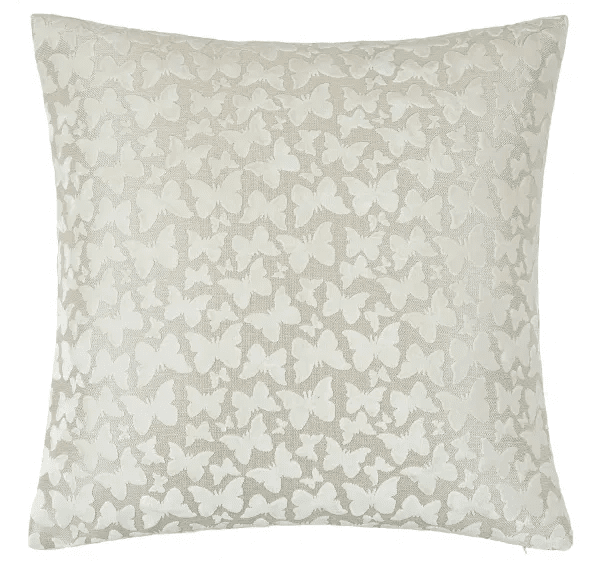 Astraea Ivory Butterfly Print Cushion - 50x50cm Textiles 