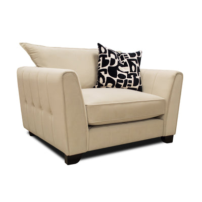 Avalon Neutral Velvet Sofa Range with Monochrome Accents 