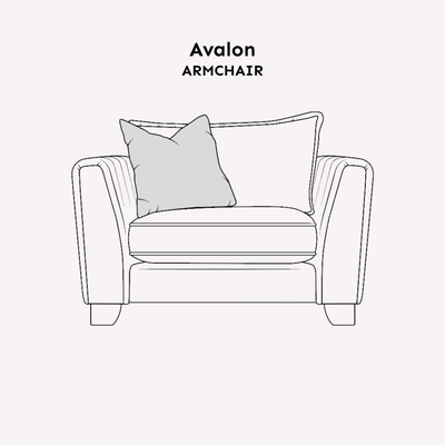 Avalon Neutral Velvet Sofa Range with Monochrome Accents Armchair 