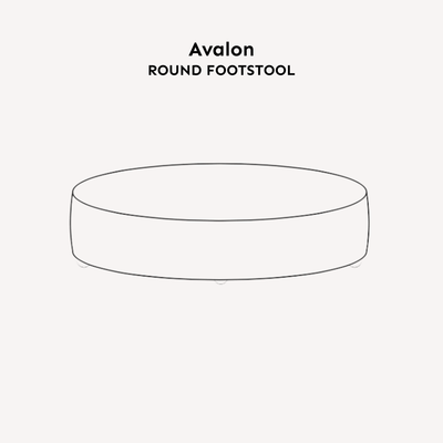 Avalon Neutral Velvet Sofa Range with Monochrome Accents Footstool 