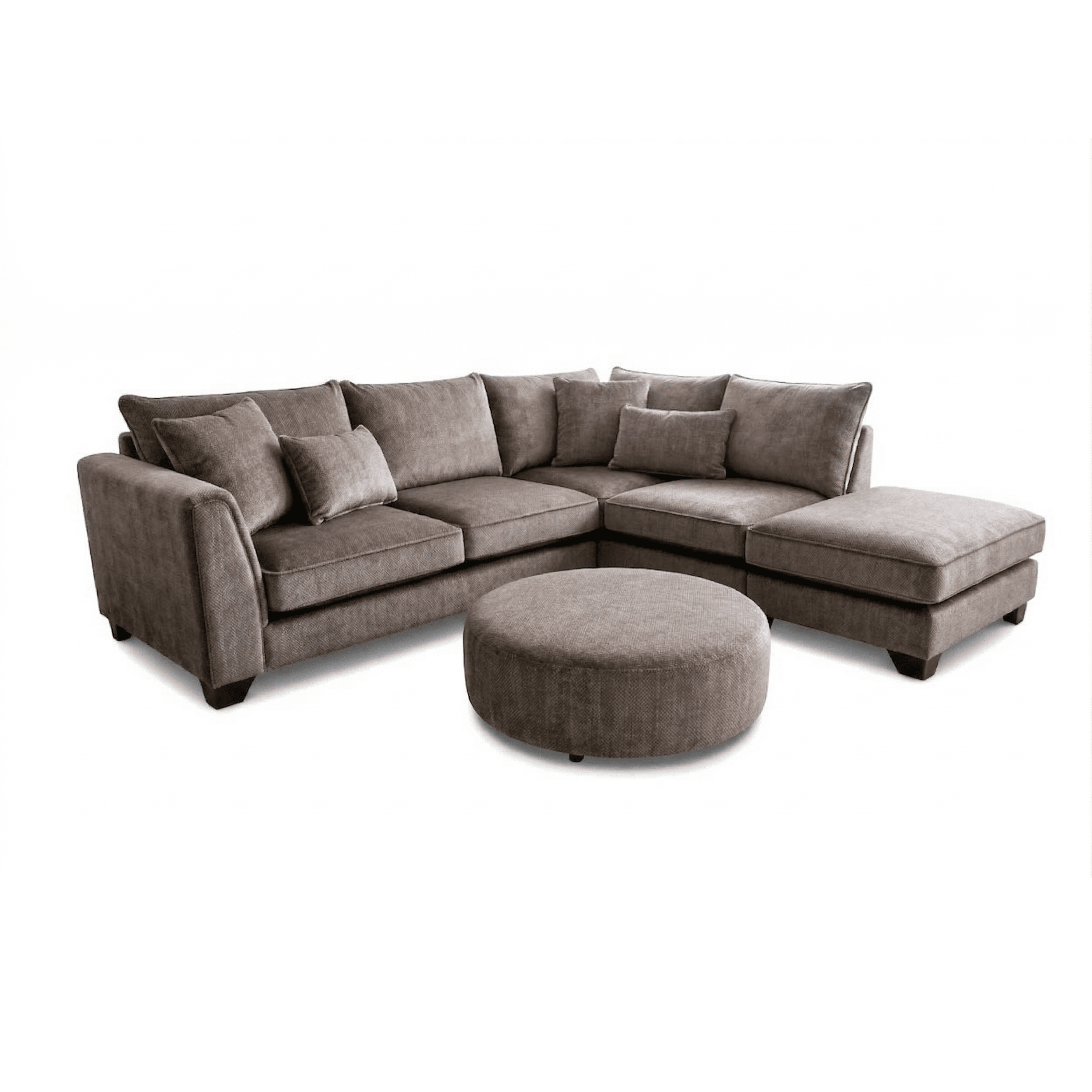 Avalon Stone Textured Velvet Sofa Range 