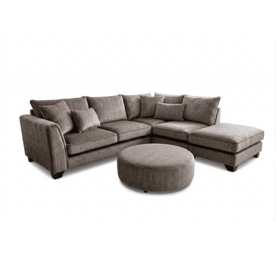 Avalon Stone Textured Velvet Sofa Range 