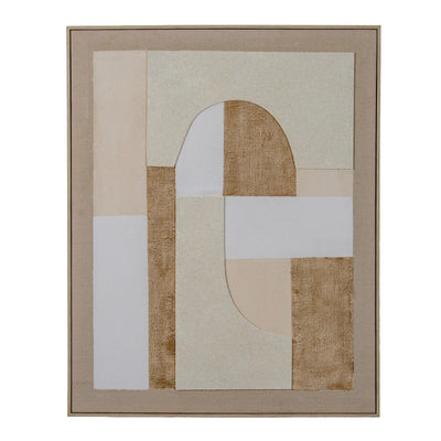 Aydyn Geometric Linen Canvas Wall Art Accessories 
