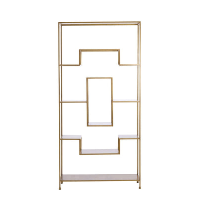 Ayesha Antique Brass Decorative Shelving Unit Furniture 