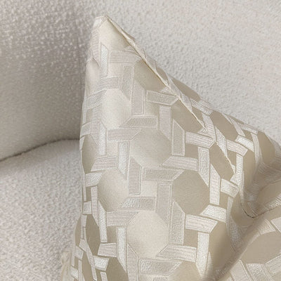 Aylin Gold Geometric Print Cushion Cover - 45x45cm Textiles 