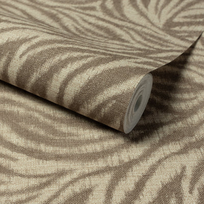 Bara Brown Zebra Print Wallpaper Home Improvement 