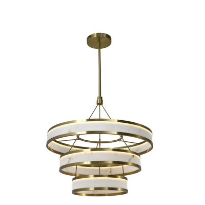Beck Gold & Marble Round Statement LED Ceiling Light Lighting 