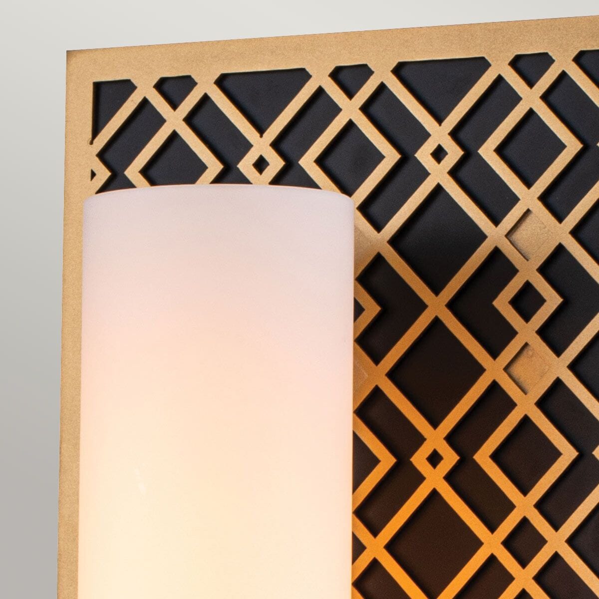 Belgrave Gold Diamond Pattern Wall Light Lighting 