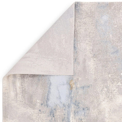 Bella Blue & Cream Abstract Rug Textiles 