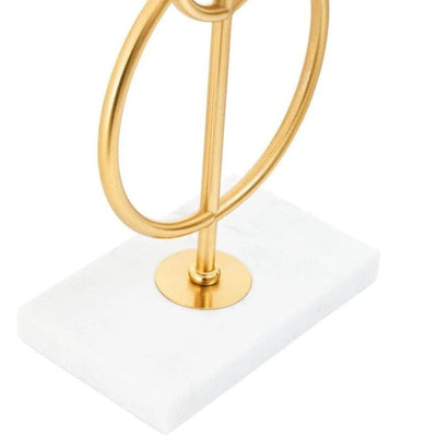 Bellagio Gold Circles Table Lamp with Marble Base Lighting 