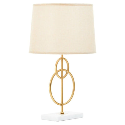 Bellagio Gold Circles Table Lamp with Marble Base Lighting 