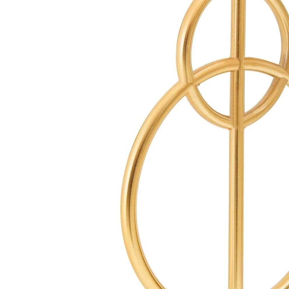 Bellagio Gold Circles Table Lamp with Marble Base Lighting 