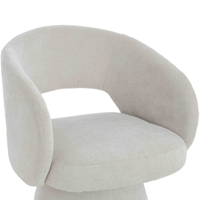 Belmon Cream Textured Fabric Dining Chair Furniture 