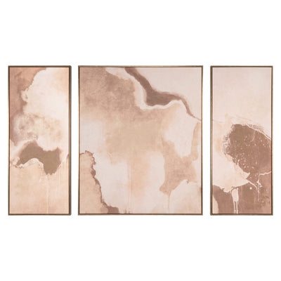 Berkeley Warm Abstract Framed Canvas Wall Art Accessories 