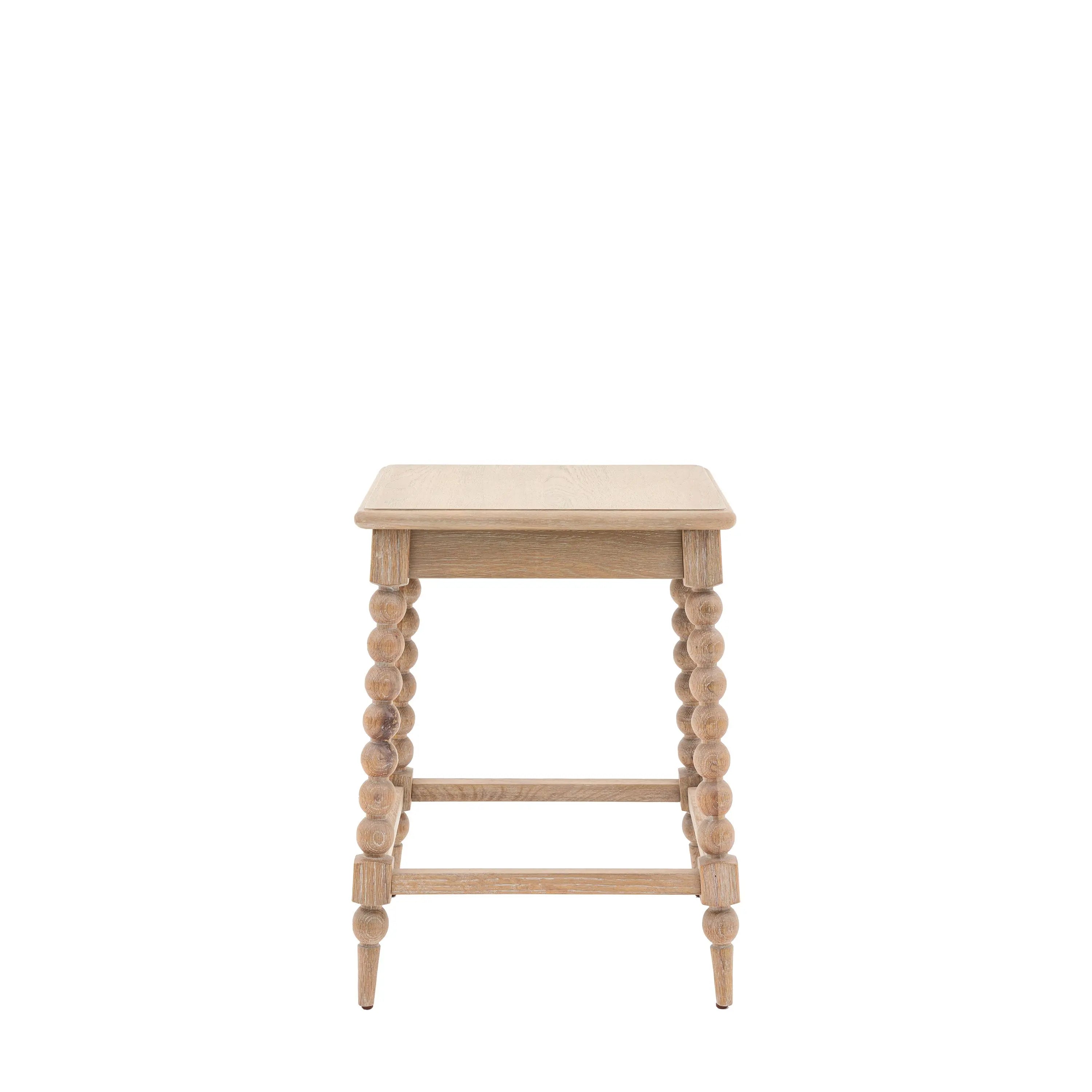 Blenheim Square Oak Side Table Furniture 