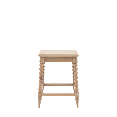 Blenheim Square Oak Side Table Furniture 