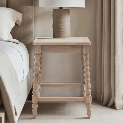 Blenheim Square Oak Side Table Furniture 