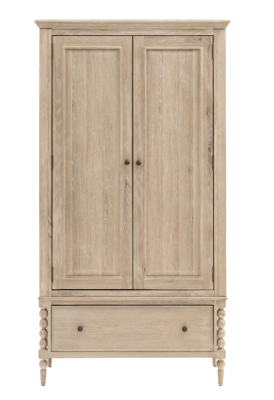 Blenheim Wooden 2 Door 1 Drawer Wardrobe Furniture 