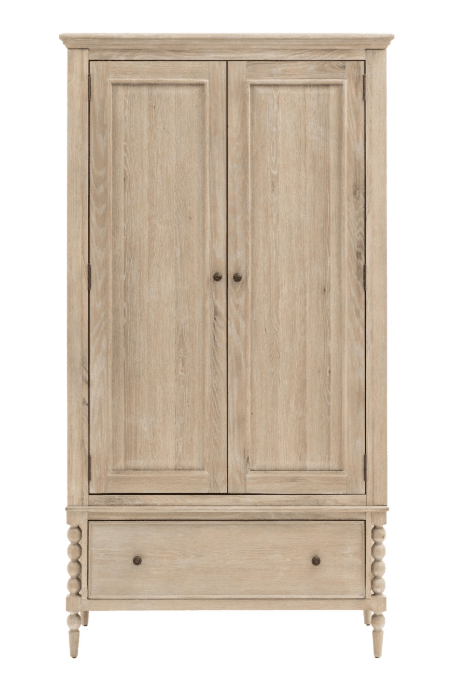 Blenheim Wooden 2 Door 1 Drawer Wardrobe Furniture 