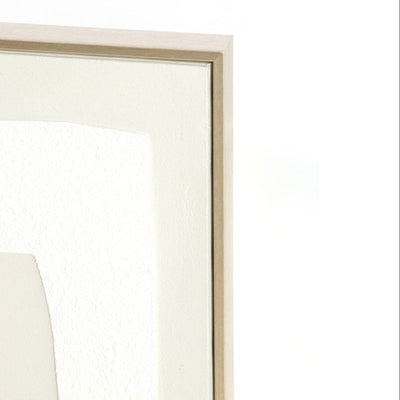 Bola Neutral Abstract Framed Canvas Wall Art Accessories 