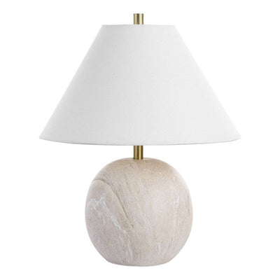 Bologna Cream Ceramic Round Table Lamp Lighting 