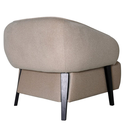 Borne Warm Beige Velvet Accent Chair Furniture 