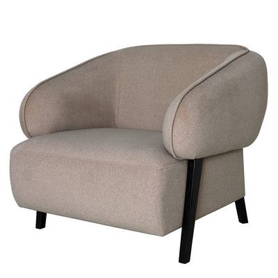 Borne Warm Beige Velvet Accent Chair Furniture 