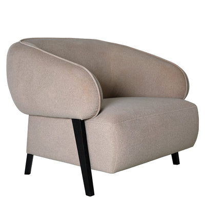 Borne Warm Beige Velvet Accent Chair Furniture 