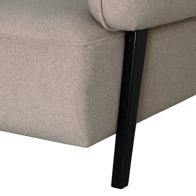 Borne Warm Beige Velvet Accent Chair Furniture 
