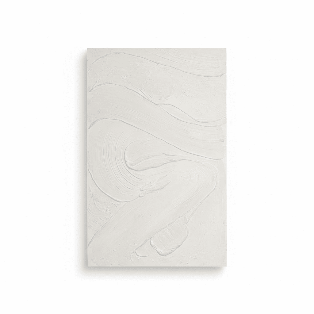 Boston Cream Textured Abstract Canvas Wall Art Accessories 