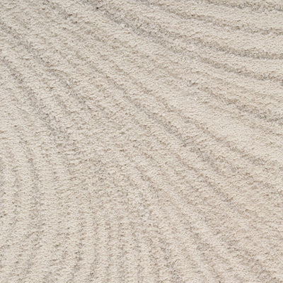 Braun Beige Swirl Pattern Abstract Rug 